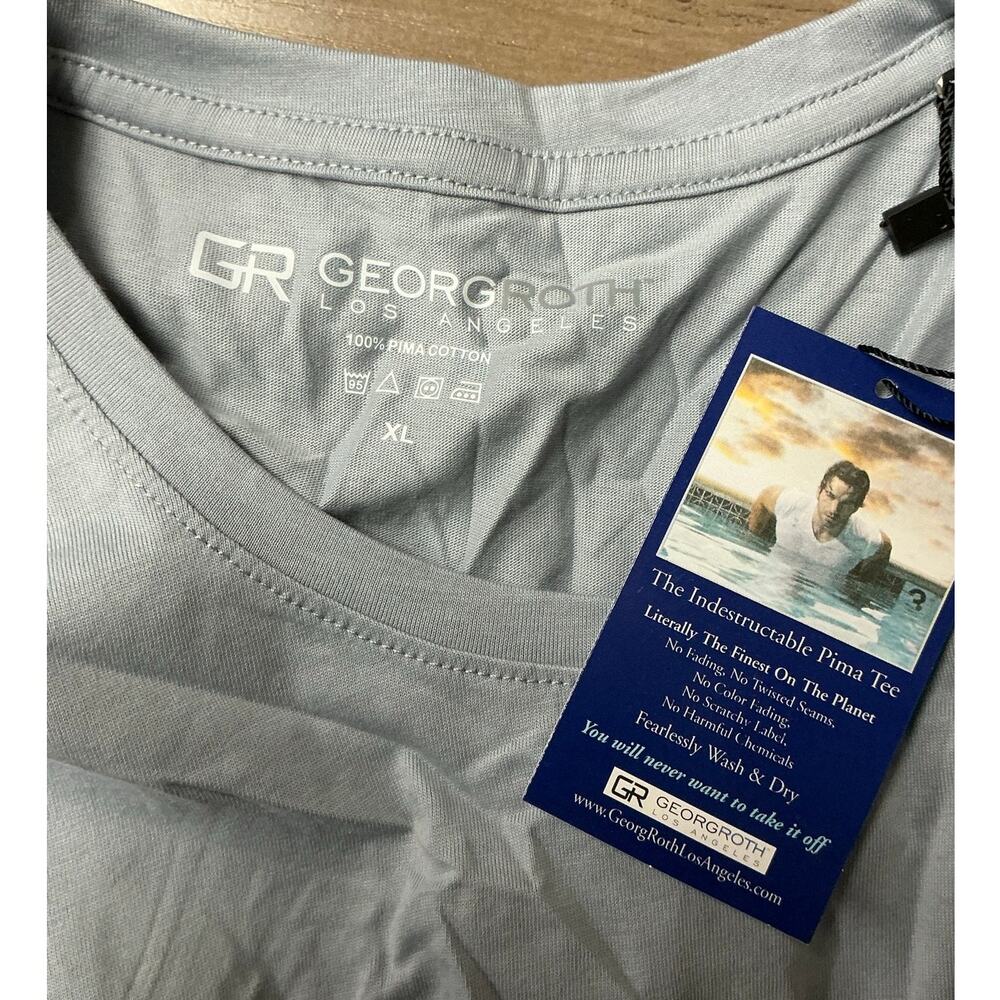Georg Roth Indestructible Pima Cotton Crew Neck Tee Size XL - Picture 3 of 7